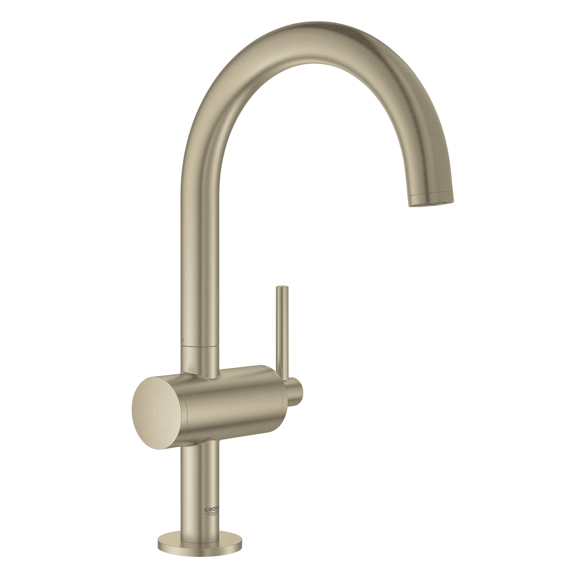 Robinet monotrou taille L BRUSHED NICKEL